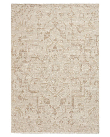 GENEVA 64615 CREAM MEDALLION TRADITIONAL STYLE RUG