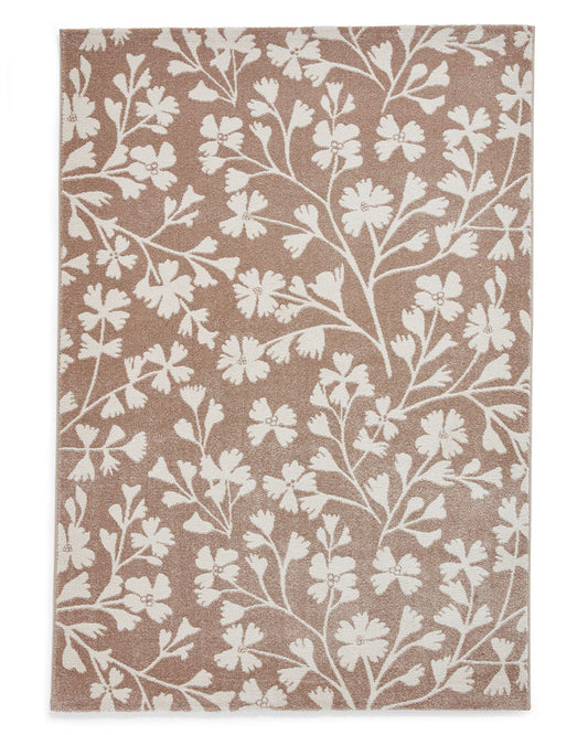 CATHERINE LANSFIELD GRACE FLORAL NATURAL BEIGE RUG