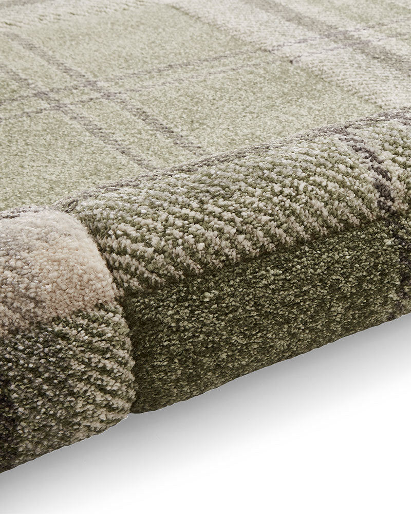 CATHERINE LANSFIELD KELSO SAGE GREEN CHECK TARTAN RUG