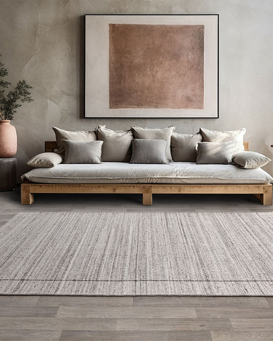 LARSON GREY WOOL LOOP RUG