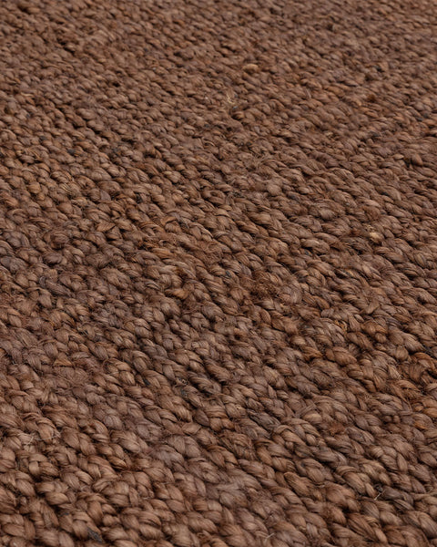 GROVE JUTE PLAIN FLATWEAVE BROWN