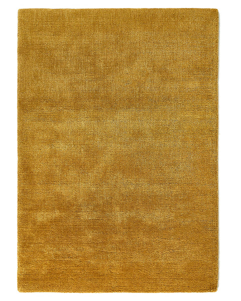 HUSH PLAIN LUXURY WOOL RUG CUMIN YELLOW