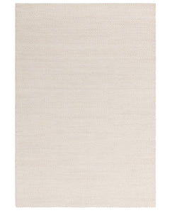 ZANDER IVORY CHUNKY TEXTURED WOOL MIX RUG NATURAL