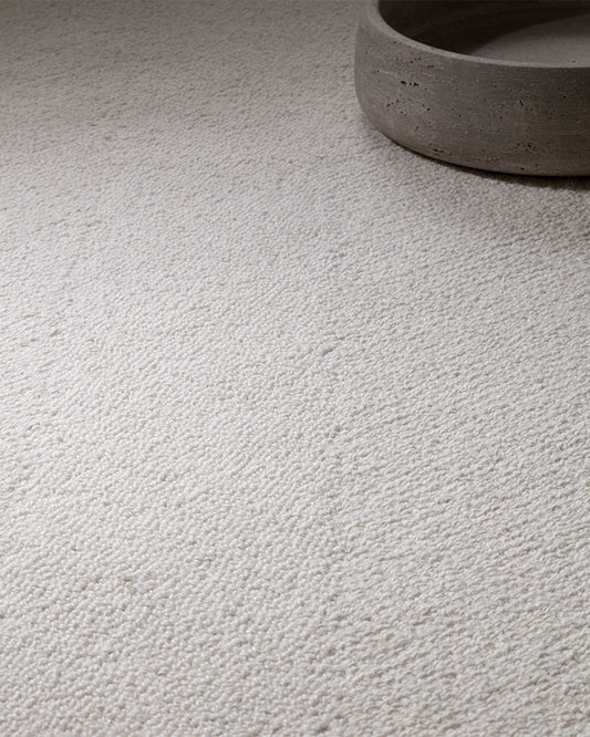 THEODORE CHEVRON IVORY TEXTURED WOOL LOOP RUG