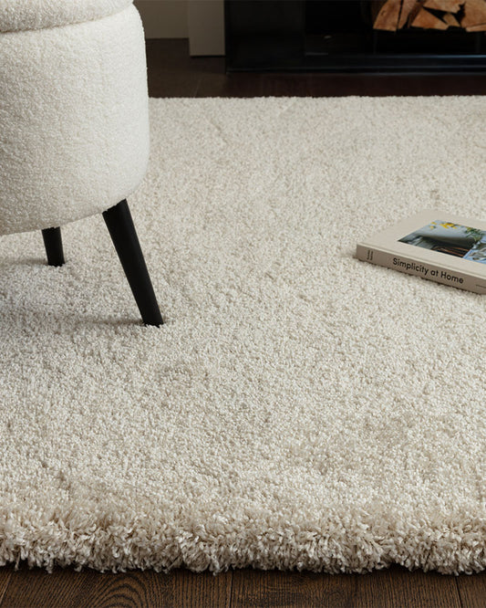 ATLAS IVORY THICK SHAGGY RUG