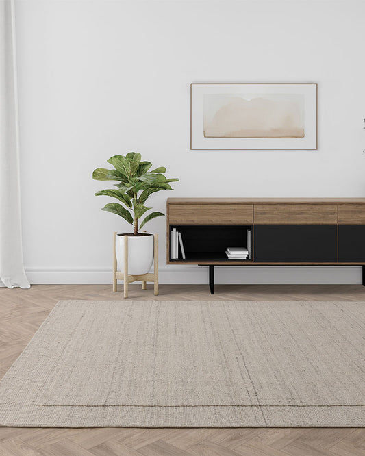 LARSON IVORY WOOL LOOP RUG
