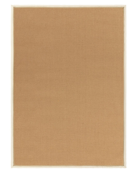 BORDO SISAL BOUCLE WITH CREAM / LINEN BORDER RUG