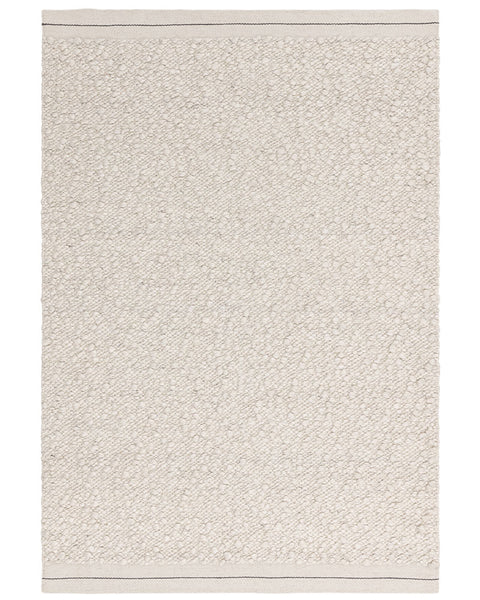 ELM IVORY CHUNKY BOUCLE TEXTURED WOOL MIX RUG