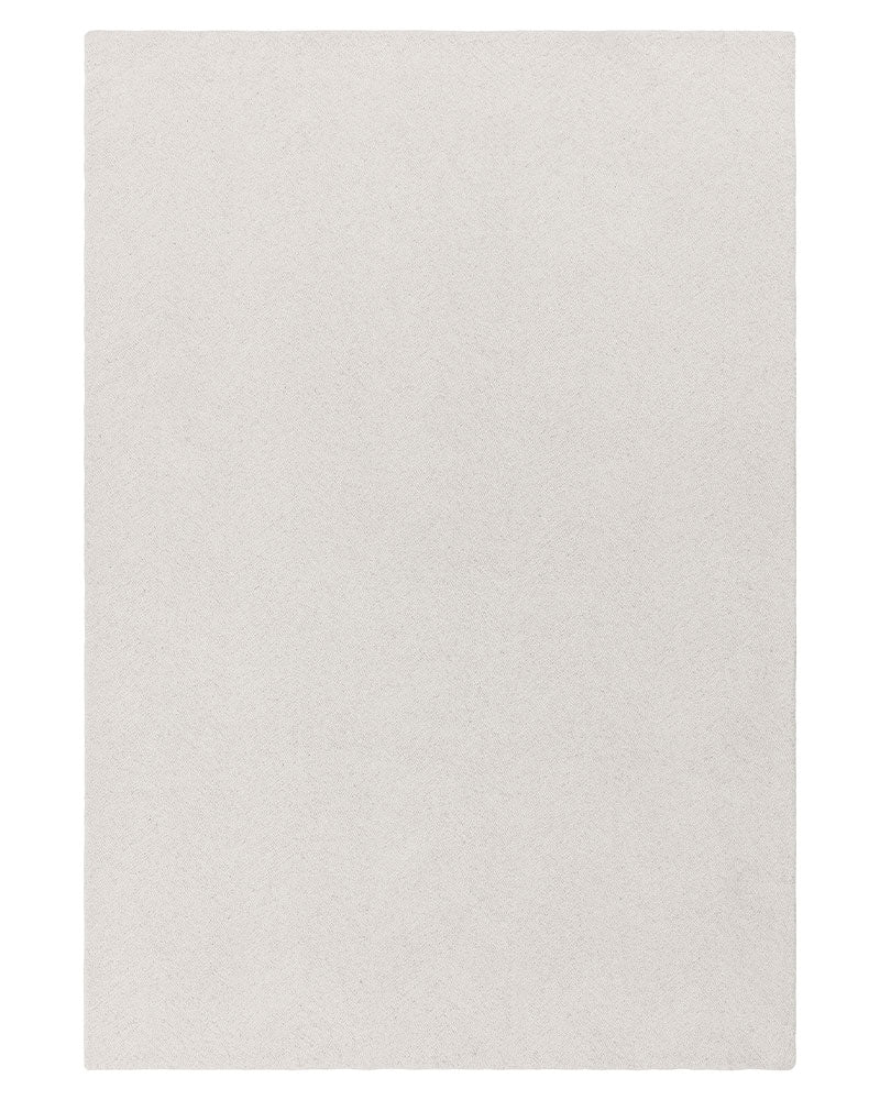 THEODORE CHEVRON IVORY TEXTURED WOOL LOOP RUG