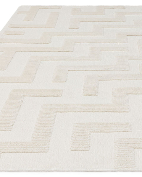 FREJA COVE IVORY WASHABLE TEXTURED RUG