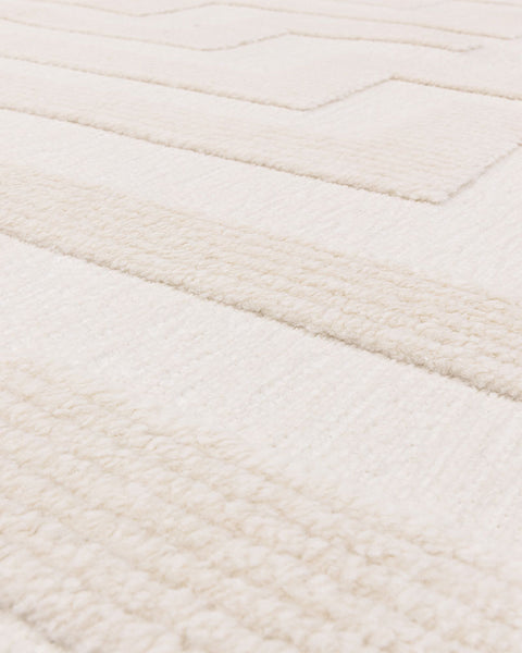 FREJA COVE IVORY WASHABLE TEXTURED RUG