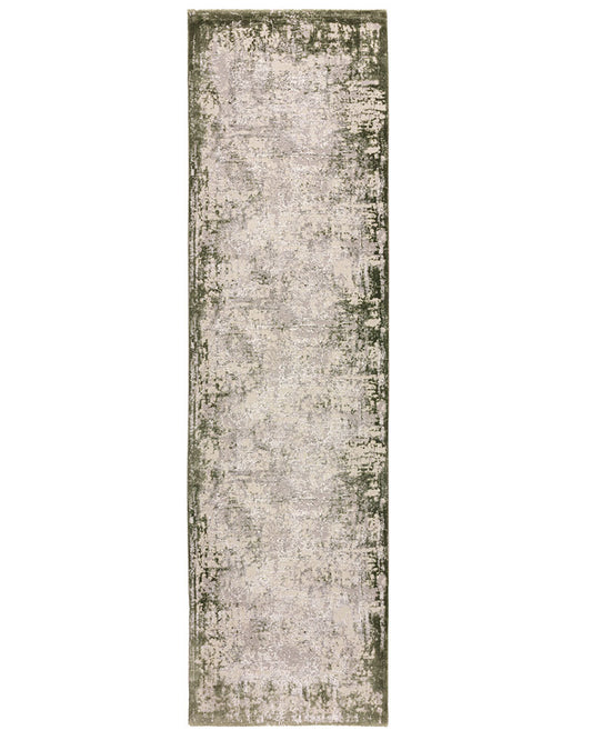 KUZA BORDER GREEN RUNNER 66X240CM