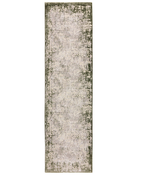 KUZA BORDER GREEN RUNNER 66X240CM