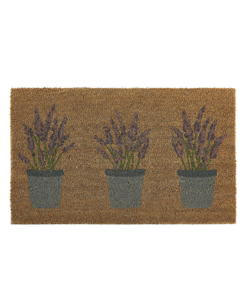 LAVENDAR PRINT COIR MY MAT DOORMAT