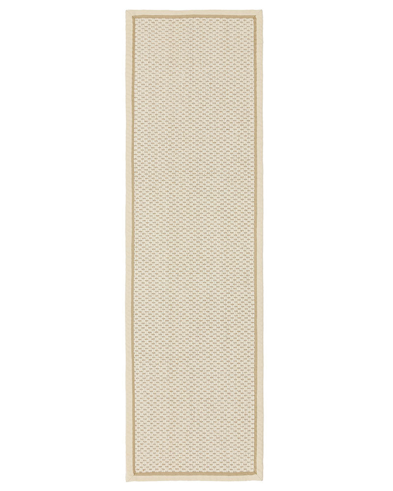 KORRA WOOL & JUTE DOUBLE LOOP WITH CREAM BORDER RUNNER