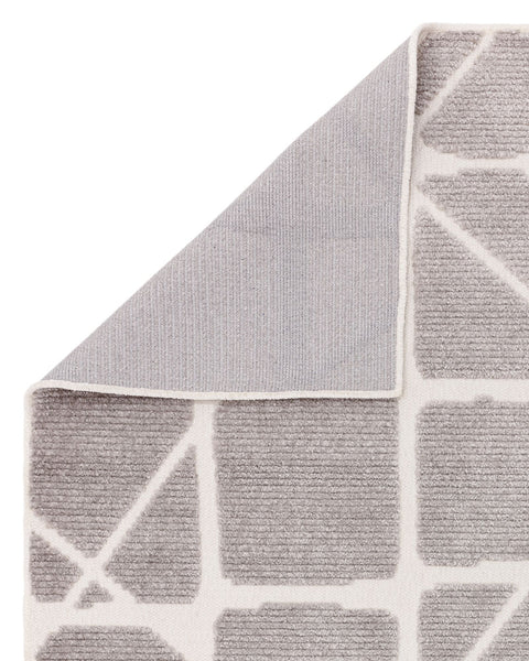 FREJA METHOD GREY WASHABLE TEXTURED RUG