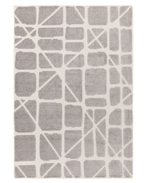 FREJA METHOD GREY WASHABLE TEXTURED RUG