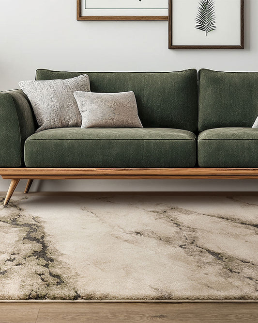 MIRAGE MINERAL GREEN DEEP PILE RUG