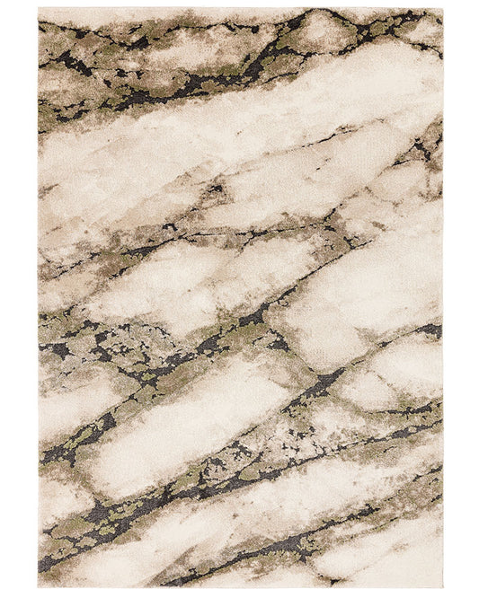 MIRAGE MINERAL GREEN DEEP PILE RUG