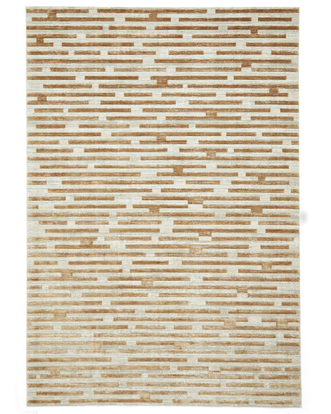 MIRAGE MR16 BEIGE MODERN ABSTRACT METALLIC RUG