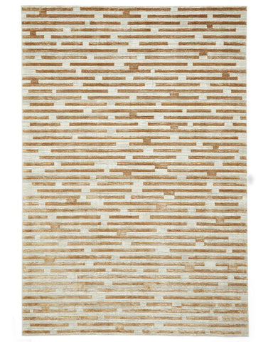 MIRAGE MR16 BEIGE MODERN ABSTRACT METALLIC RUG