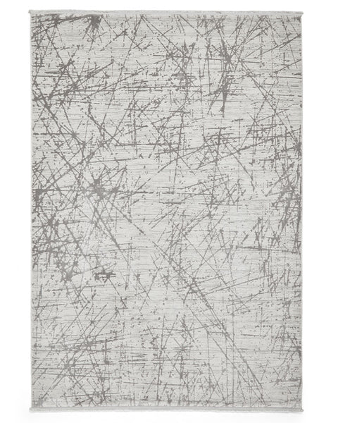 MIRAGE MR80 GREY MODERN ABSTRACT METALLIC RUG