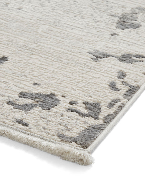 MIRAGE MR93 GREY MODERN ABSTRACT METALLIC RUG