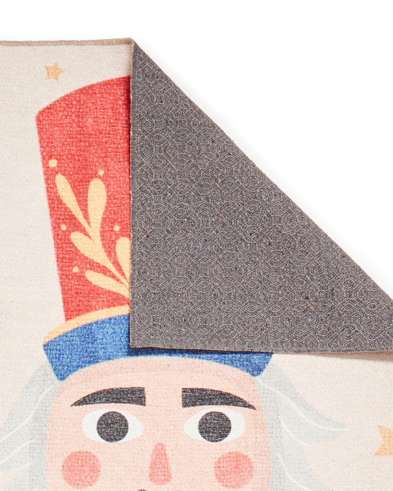 CHRISTMAS WASHABLE NUTCRACKER RUNNER & MAT SET