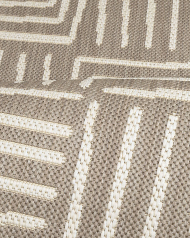 NEUTRAL PATCHES TAUPE INDOOR / OUTDOOR FLATWEAVE RUG
