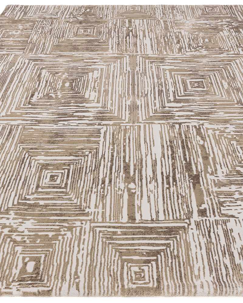KUZA PORTRAIT BEIGE NEUTRAL GEOMETRIC RUG