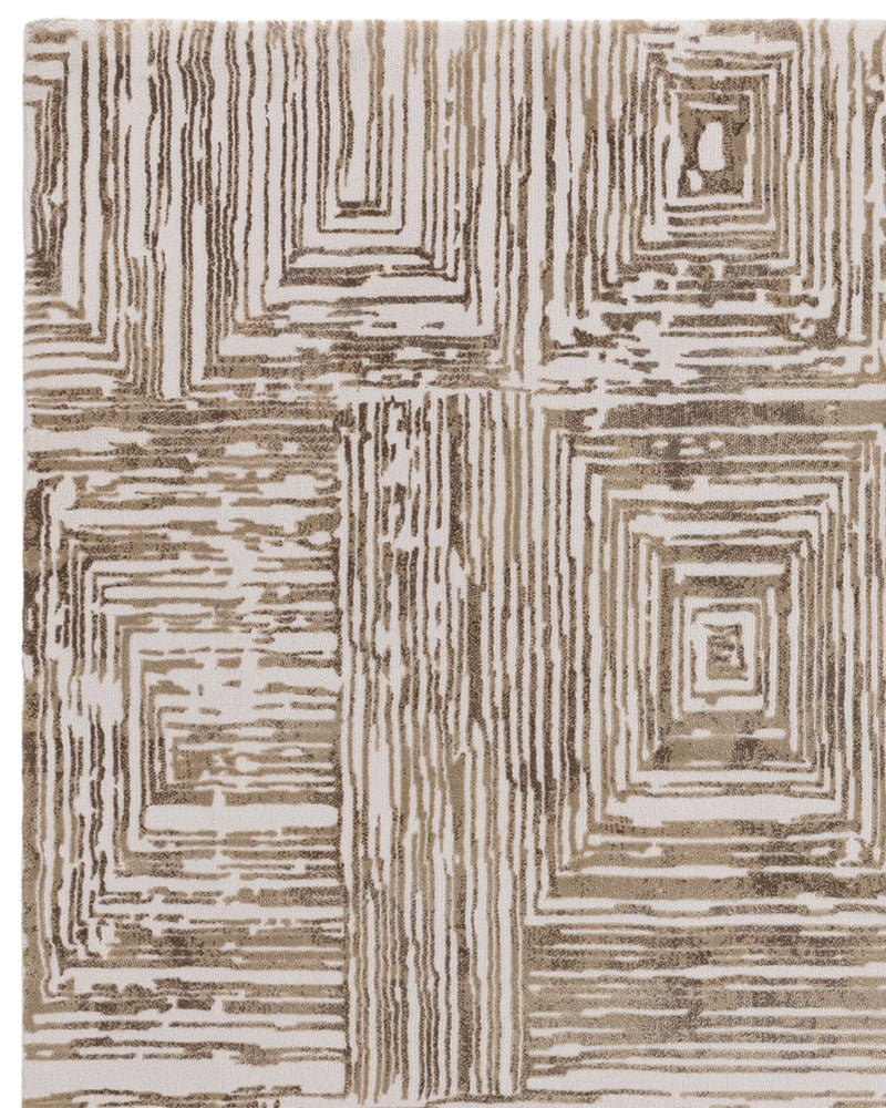 KUZA PORTRAIT BEIGE NEUTRAL GEOMETRIC RUG