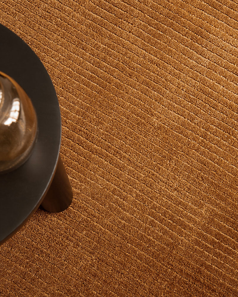 ROWAN PLAIN FINE LOOP TERRACOTTA ORANGE RUG