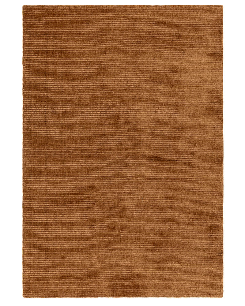ROWAN PLAIN FINE LOOP TERRACOTTA ORANGE RUG