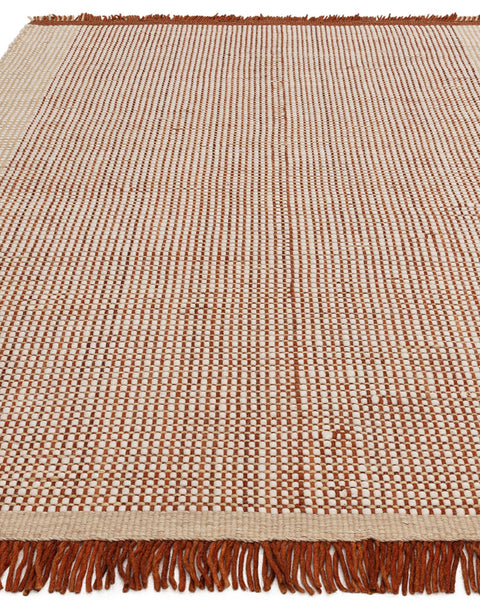 AVALON RUST WOOL FLATWEAVE RUG