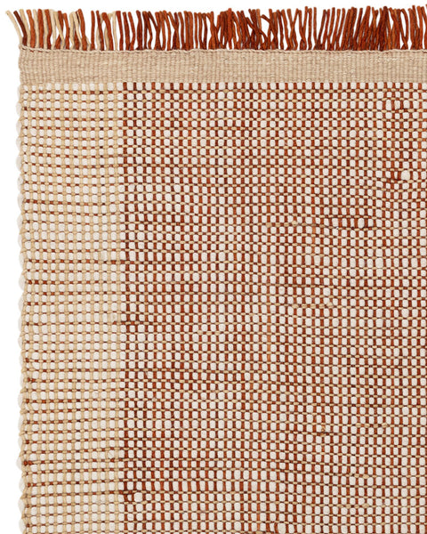 AVALON RUST WOOL FLATWEAVE RUG