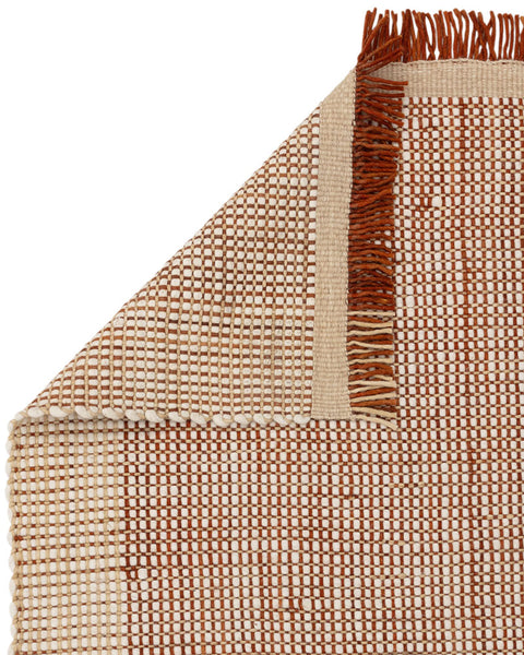 AVALON RUST WOOL FLATWEAVE RUG