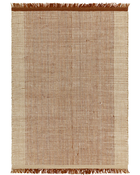 AVALON RUST WOOL FLATWEAVE RUG