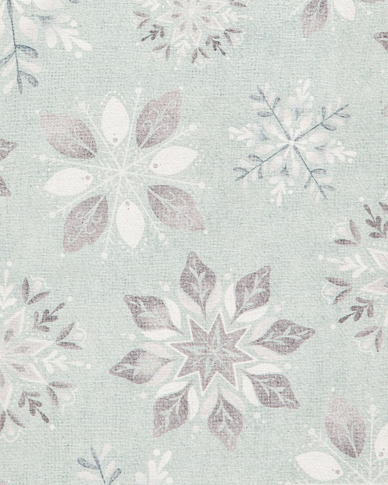 CHRISTMAS WASHABLE SNOWFLAKE RUNNER & MAT SET