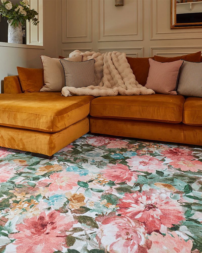 CLARKE & CLARKE TAHITI SPRING MACHINE WASHABLE RUG