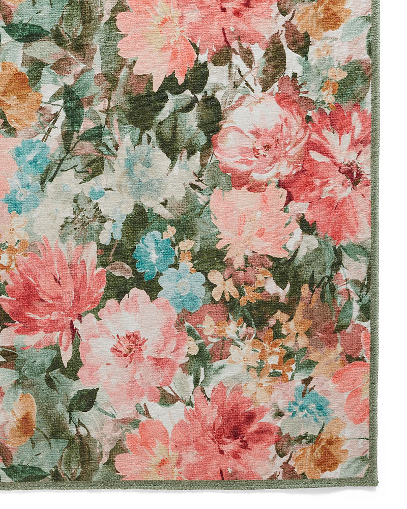 CLARKE & CLARKE TAHITI SPRING MACHINE WASHABLE RUG