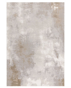 STELLAR ST01 BEIGE MODERN ABSTRACT HIGH SHINE RUG