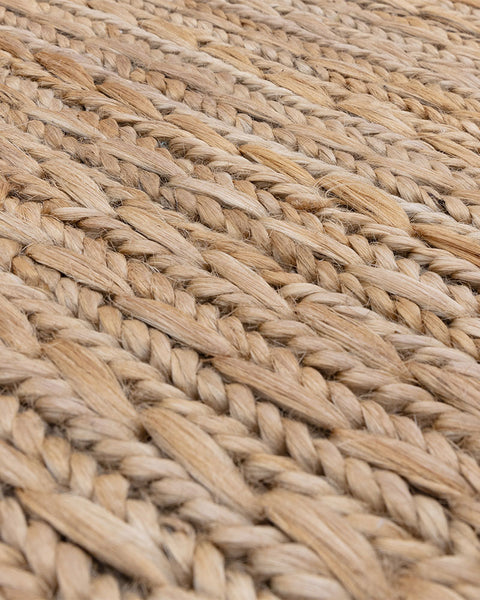 OAKLEY STRAW NATURAL BRAIDED JUTE RUG