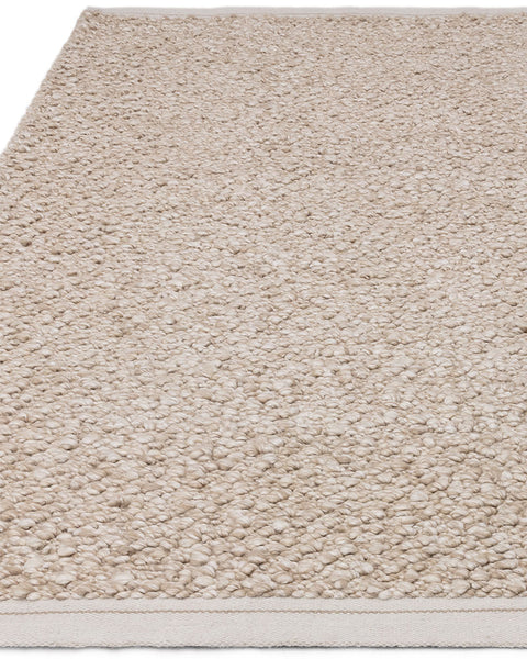 ELM TAUPE CHUNKY BOUCLE TEXTURED WOOL MIX RUG