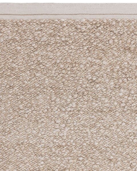 ELM TAUPE CHUNKY BOUCLE TEXTURED WOOL MIX RUG