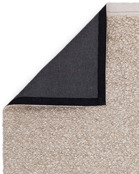 ELM TAUPE CHUNKY BOUCLE TEXTURED WOOL MIX RUG