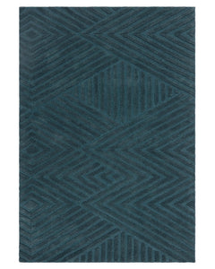 HAGUE TEAL HAND TUFTED 100% WOOL RUG