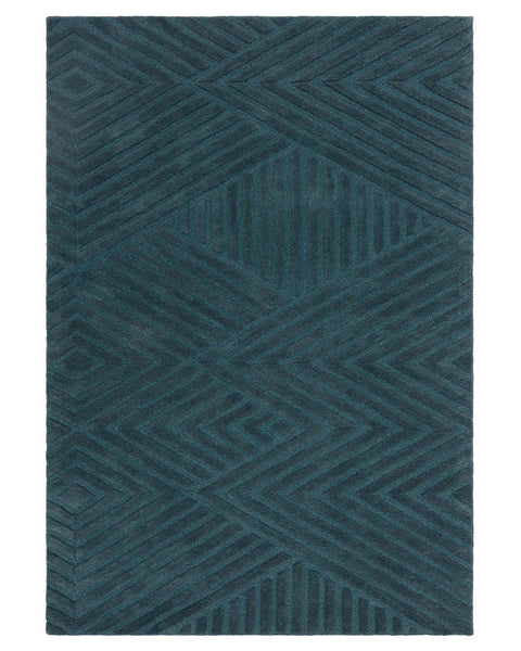 HAGUE TEAL HAND TUFTED 100% WOOL RUG