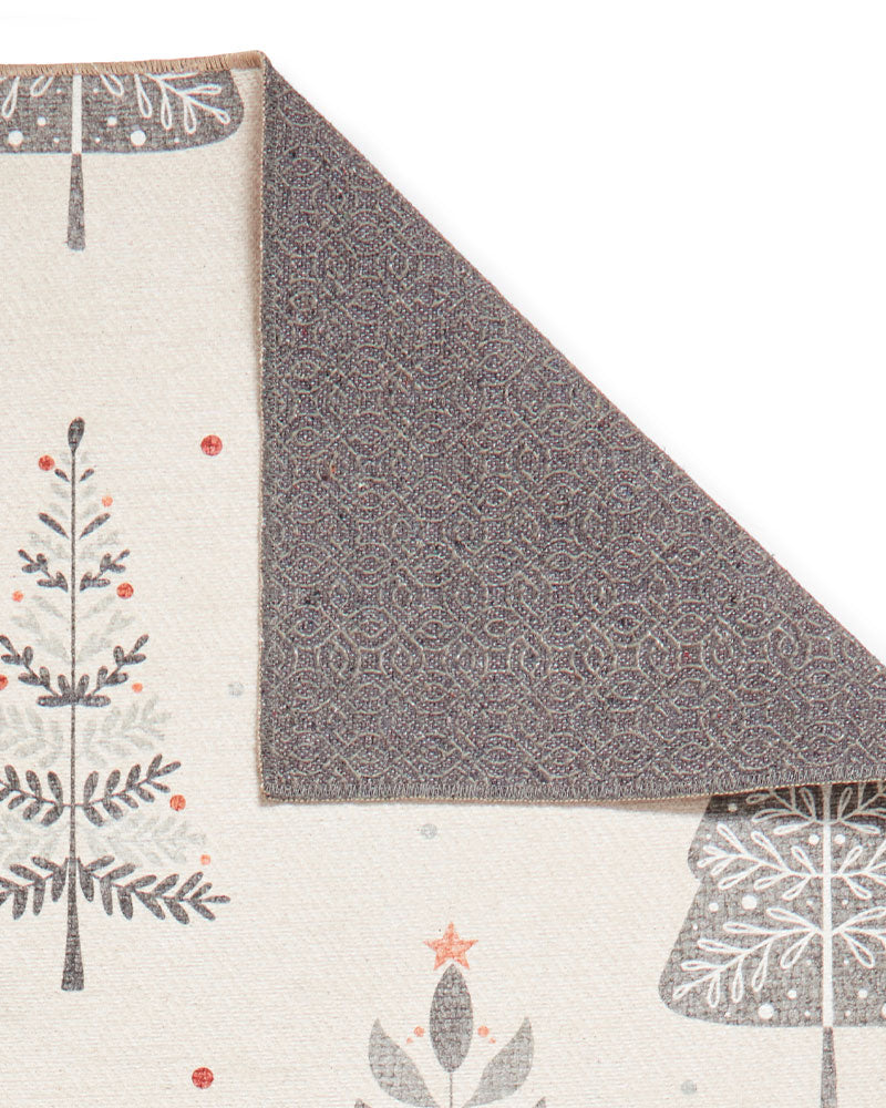 CHRISTMAS TREE WASHABLE  RUNNER & MAT SET