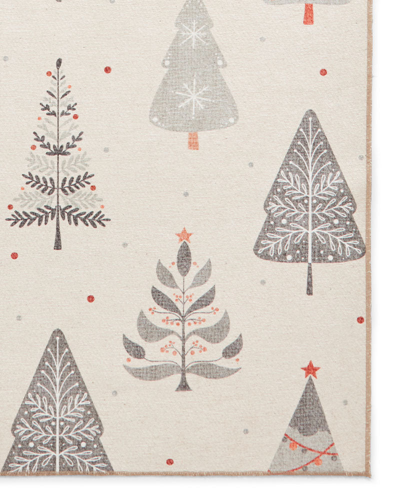 CHRISTMAS TREE WASHABLE  RUNNER & MAT SET