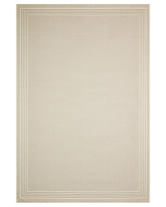 TERRAZZO TRZ02 BORDER INDOOR OUTDOOR RUG NATURAL BEIGE